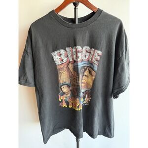 Notorious Big Vintage Y2K Hip Hop T-shirt Large Unisex Rap Tee